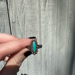 Coastal Cowgirl sterling turquoise ring